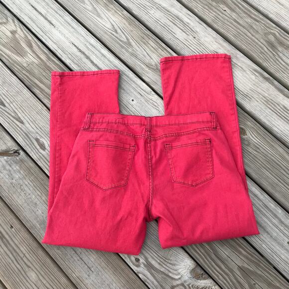 90s Retro DG2 by Diane Gilman red high rise jeans - Picture 4 of 12